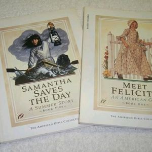 American Girl Books Samantha Saves The Day and Meet Felicity